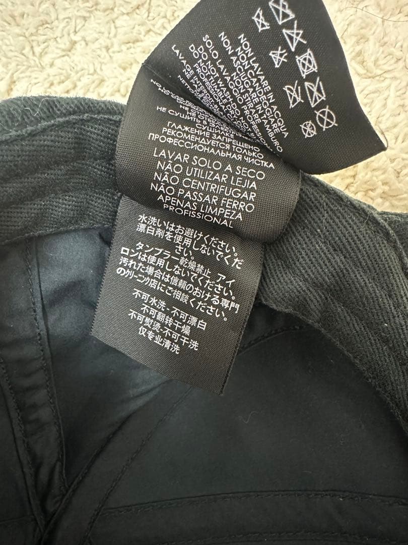 バレンシアガ　キャップ　ロゴ　ブラック　Lサイズ　59センチ