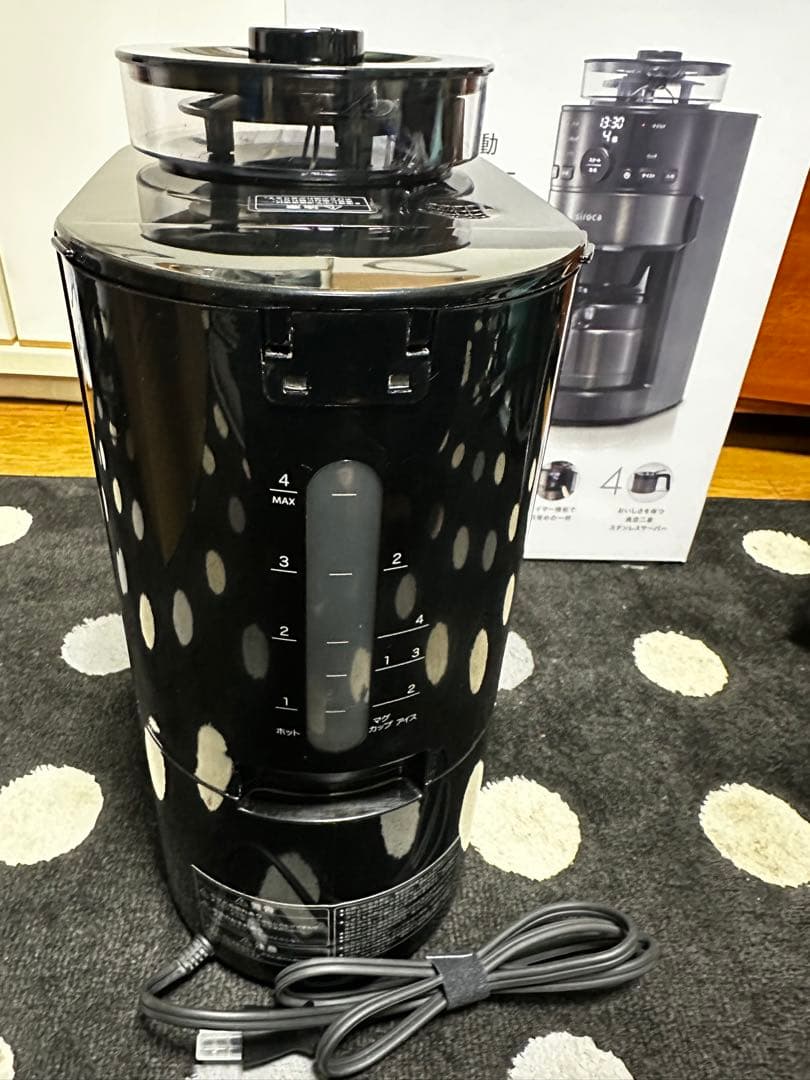 シロカ全自動コーヒーメーカー、SC-C121(KT)