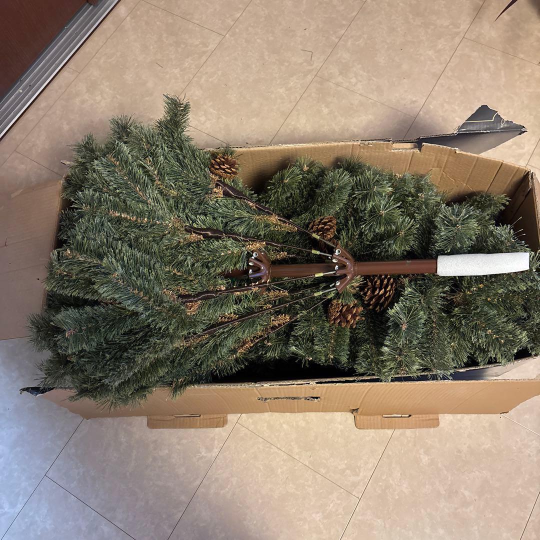 Alsace クリスマスツリー 180cm 松ぼっくり付き