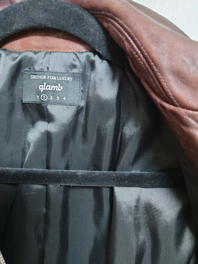 glamb グラム GB0318／JKT05 Rosso riders