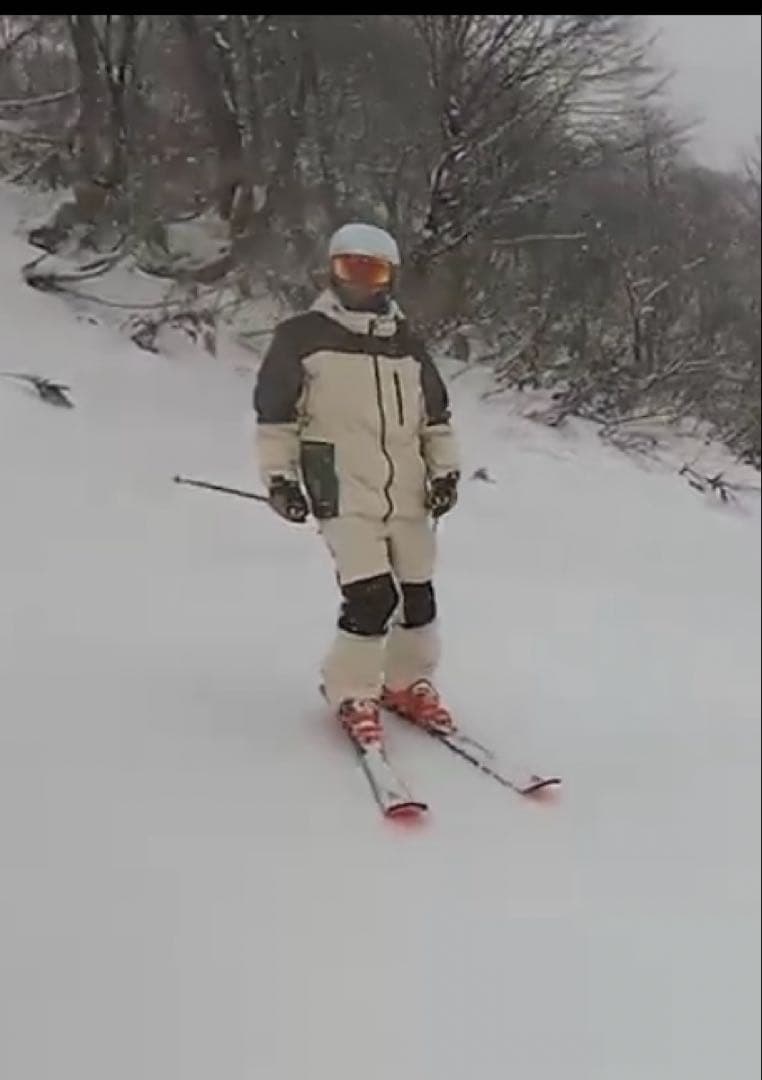 スノーボードウェア ホワイト/カーキ