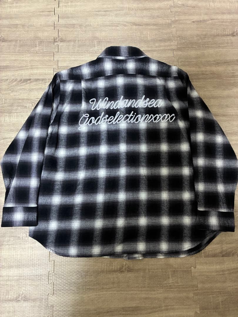 WIND AND SEA × GOD SELECTION XXX オンブレシャツ