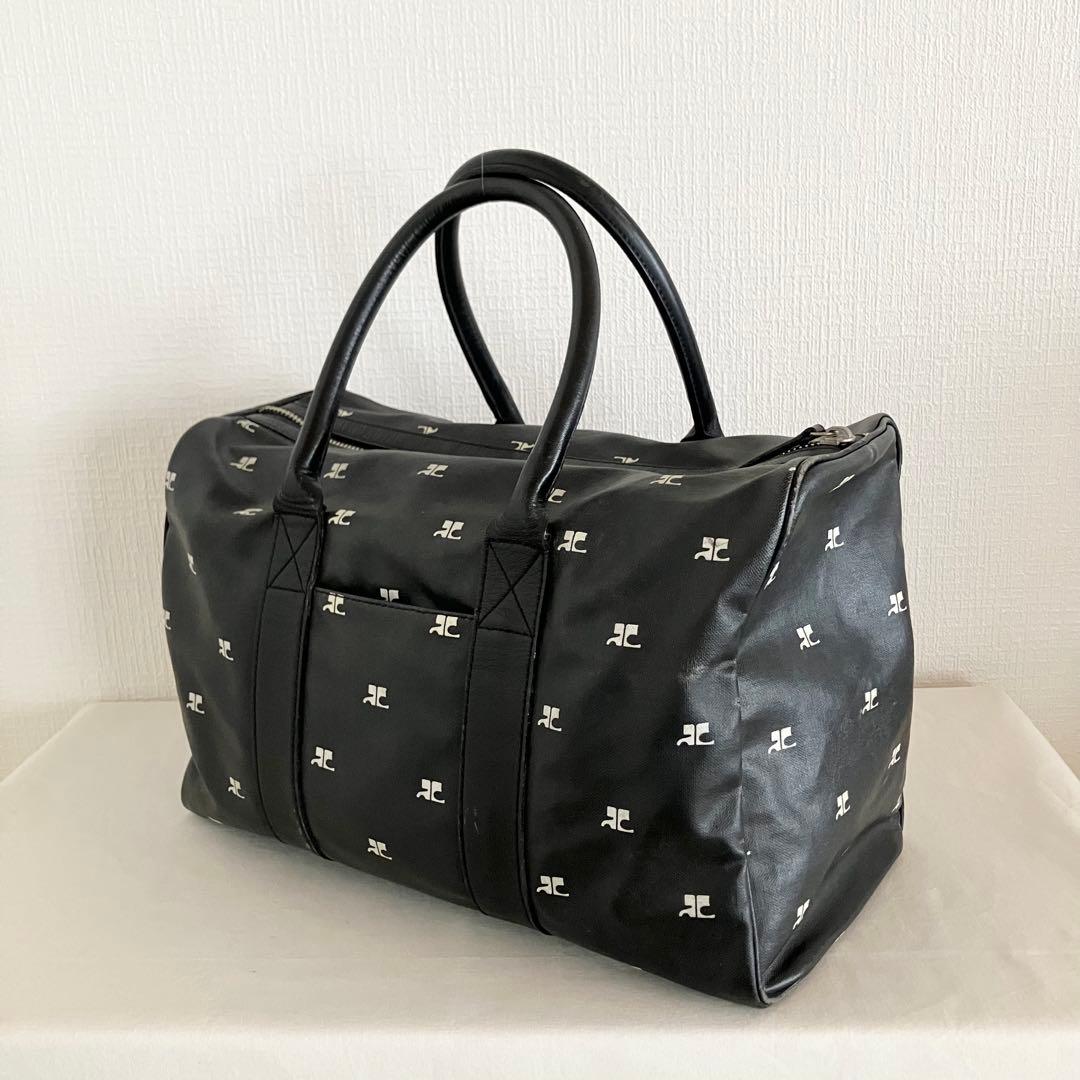 クレージュ/ボストンバッグ ロゴ総プリント