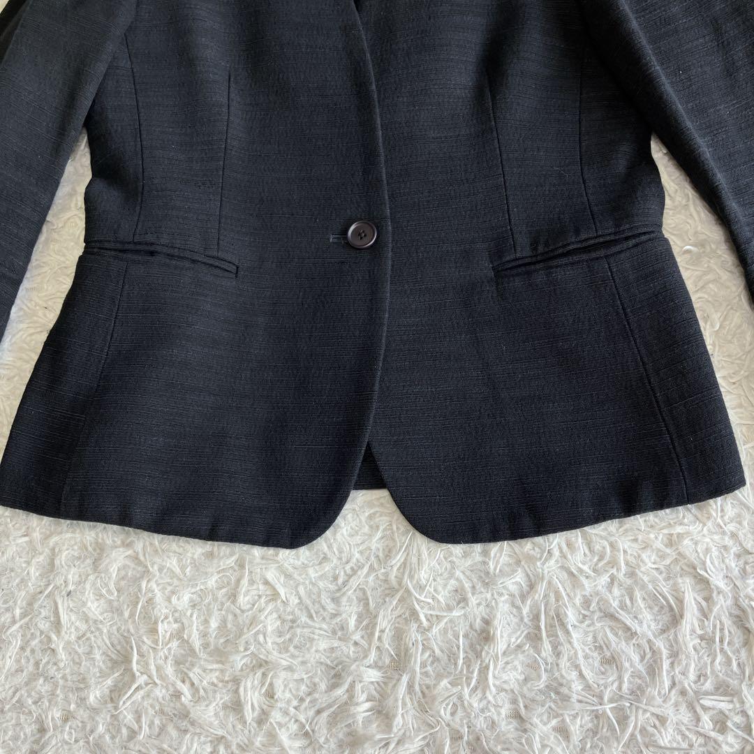 美品 UNITED ARROWS ノーカラージャケット パンツスーツ スラブ36