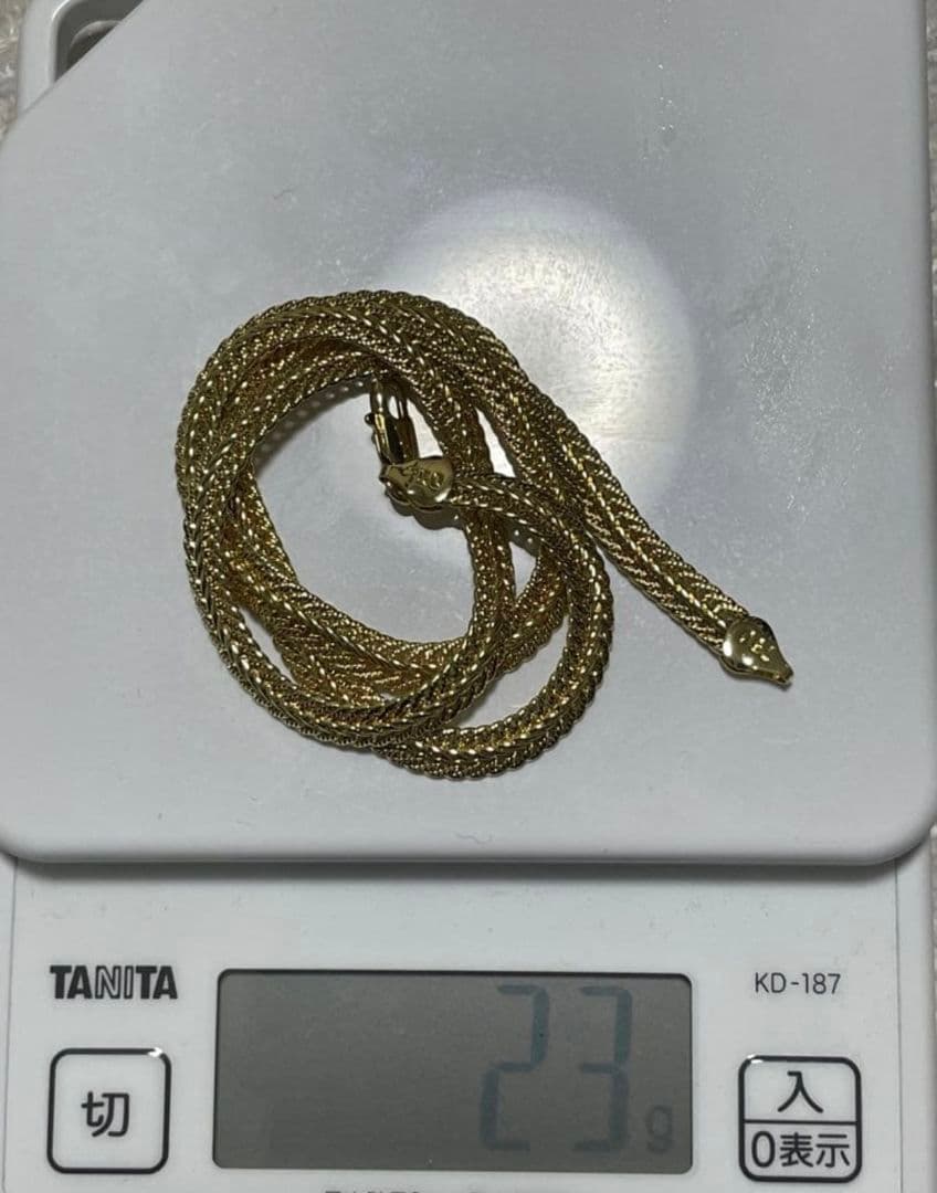 18k刻印 750刻印　ITARYネックレス　 遺品整理 家財整理 生前整理