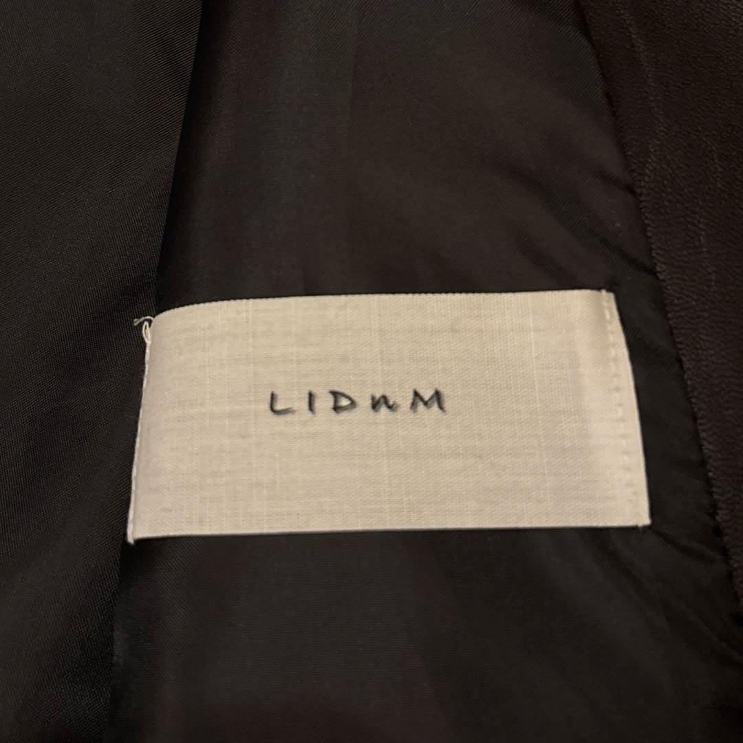 美品 リドム ライダースジャケット シングル シープスキン 希少Lサイズ 黒