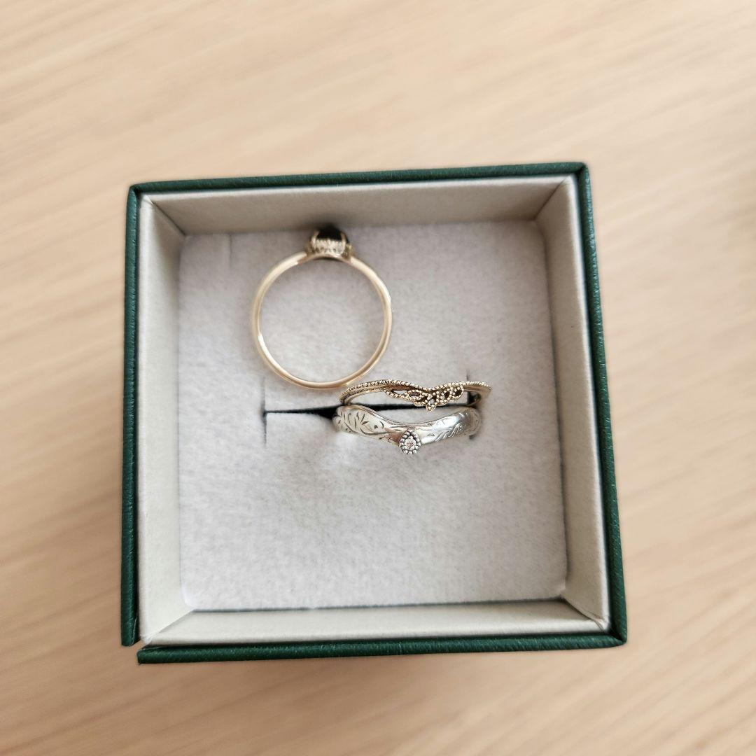 agete　ウィンターコレクション3本　リングセット