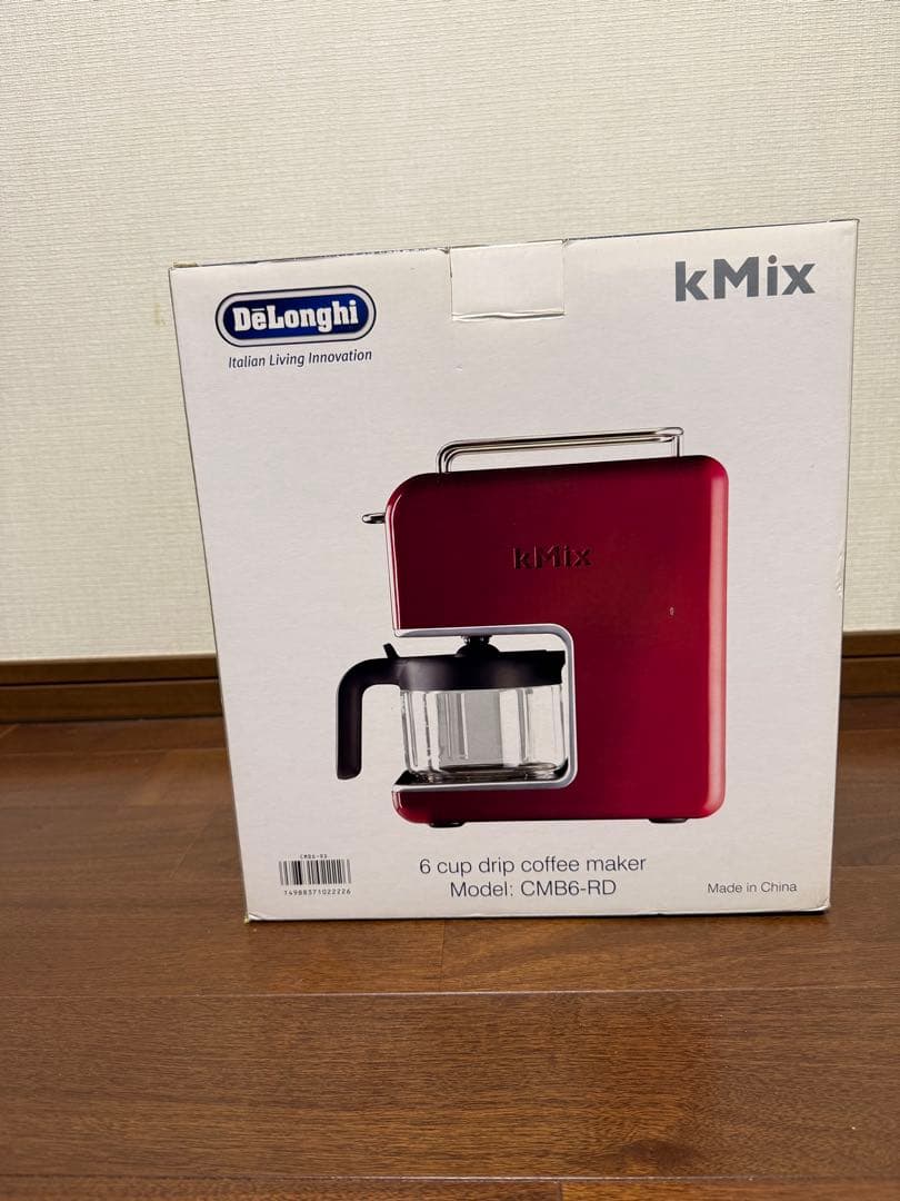 デロンギkMixドリップコーヒーメーカー CMB6-RDレッド新品未使用・箱あり