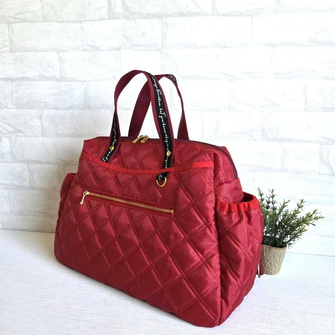 母ちゃん　ボストン型3way バッグ(L)　ナイロンオックスキルト