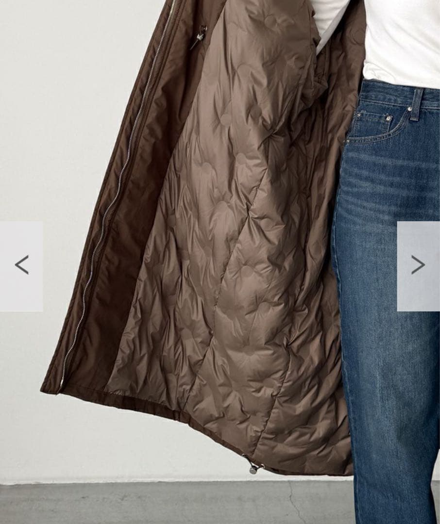 canal jean diggity ダウンロングコート　ブラウン
