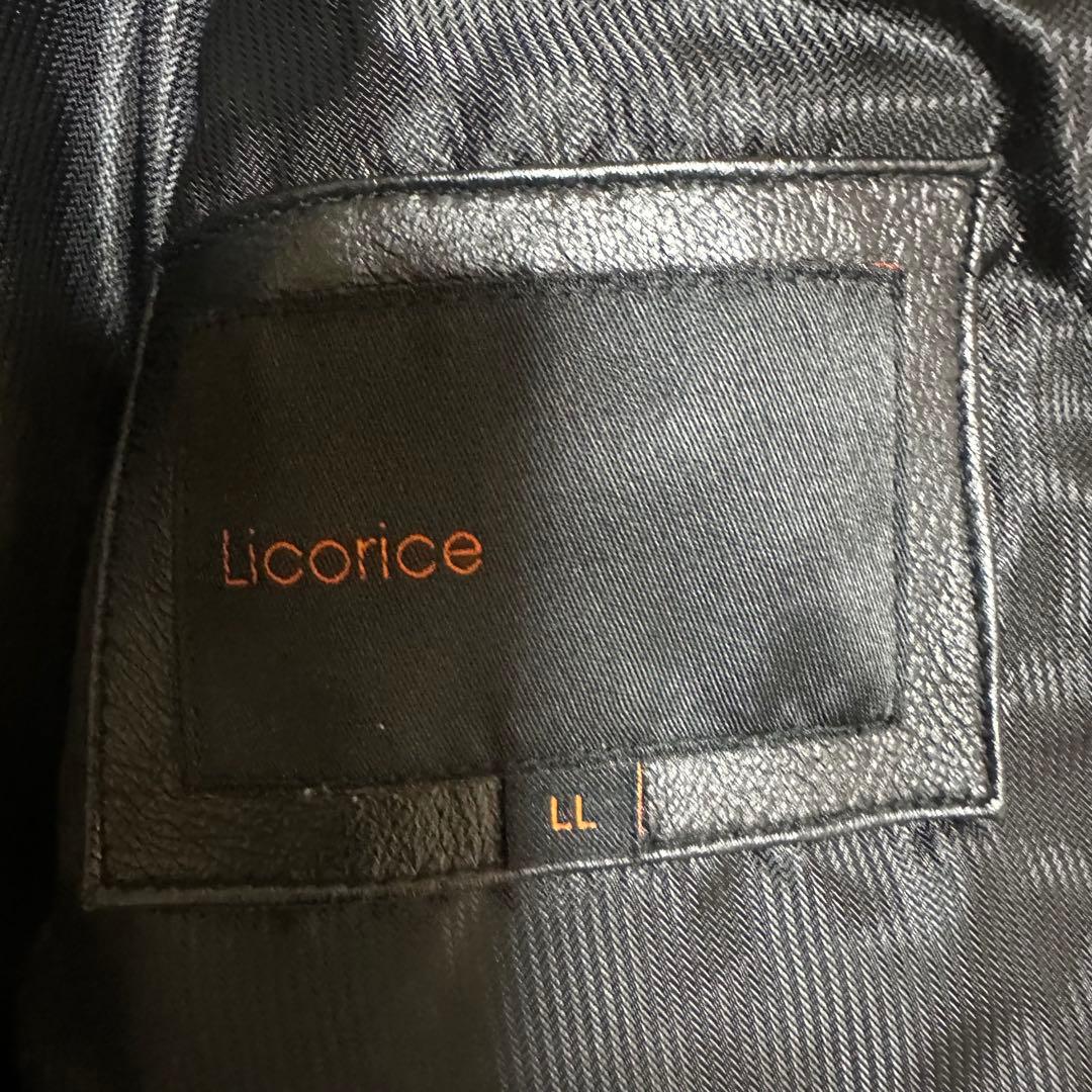 【USED】 LICORICE ラム レザー ダウンジャケット (L相当)
