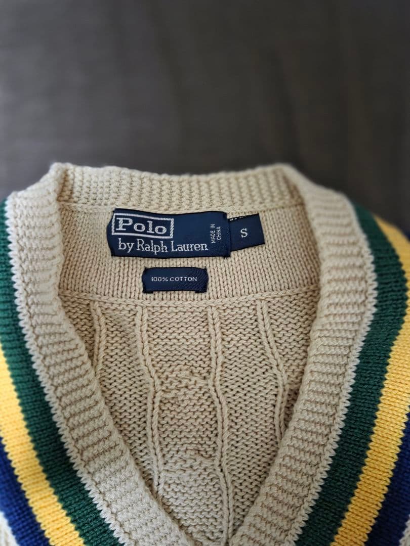 Polo by Ralph Lauren Vネックチルデンニット S