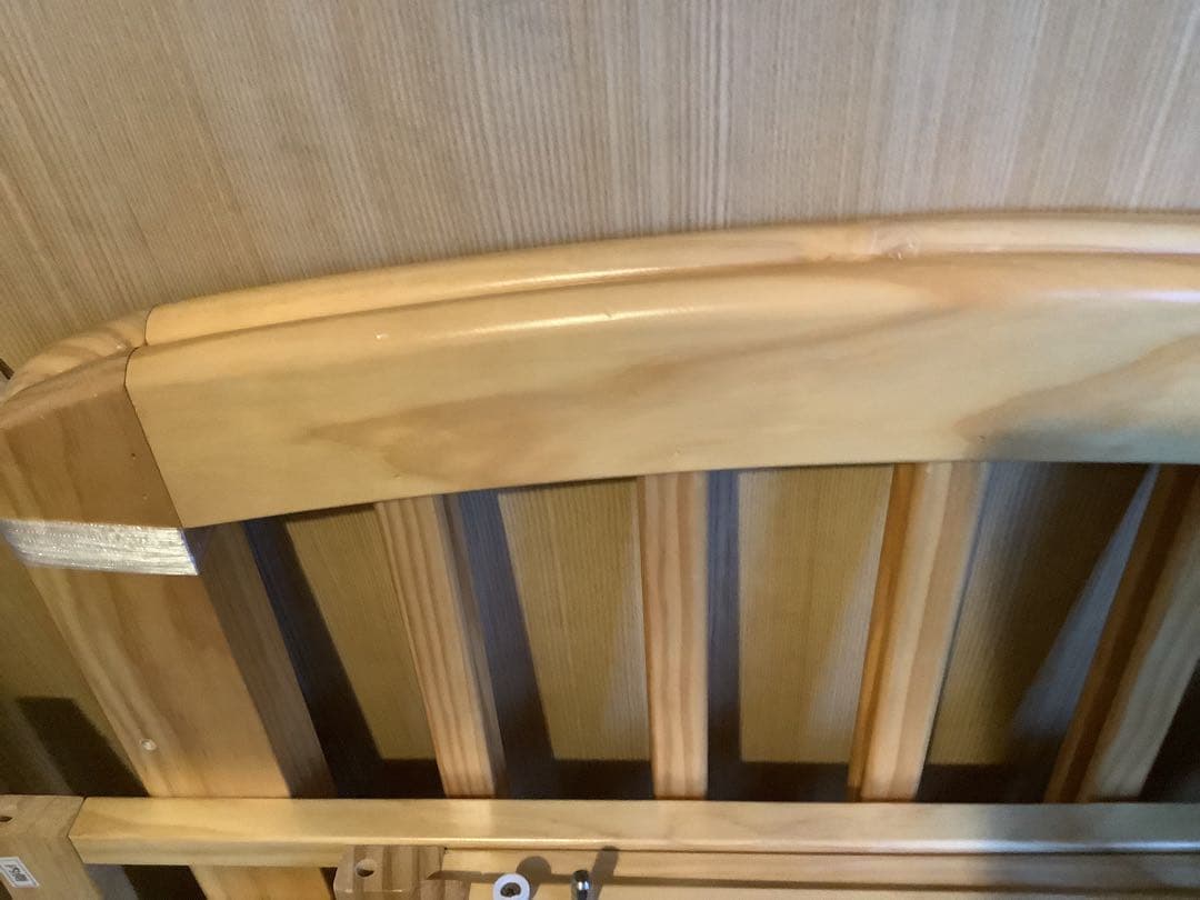 ⭐︎カトージ　ミニベビーベッド　ハイポジション　ナチュラルカラー　配送