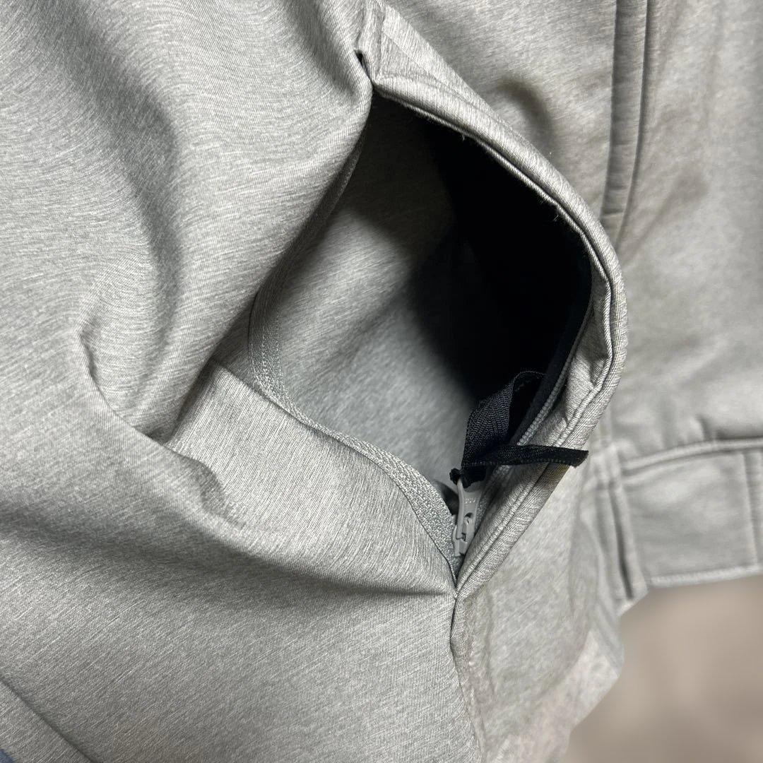 adidas スノーボードウェア フード付きXLサイズ グレー