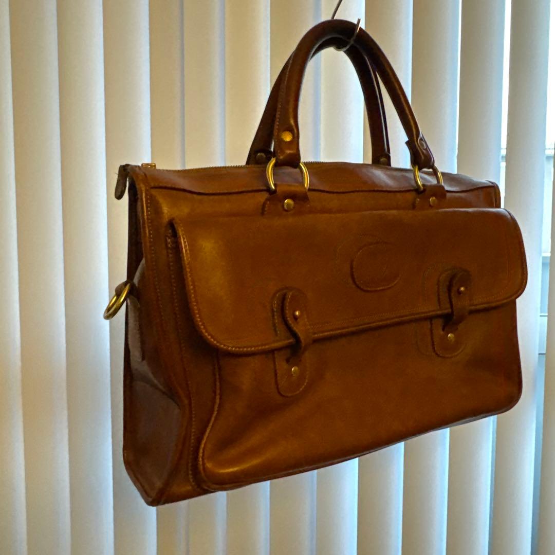 希少　80s GHURKA No.17 レザーバッグ　MH刻印　ヴィンテージ