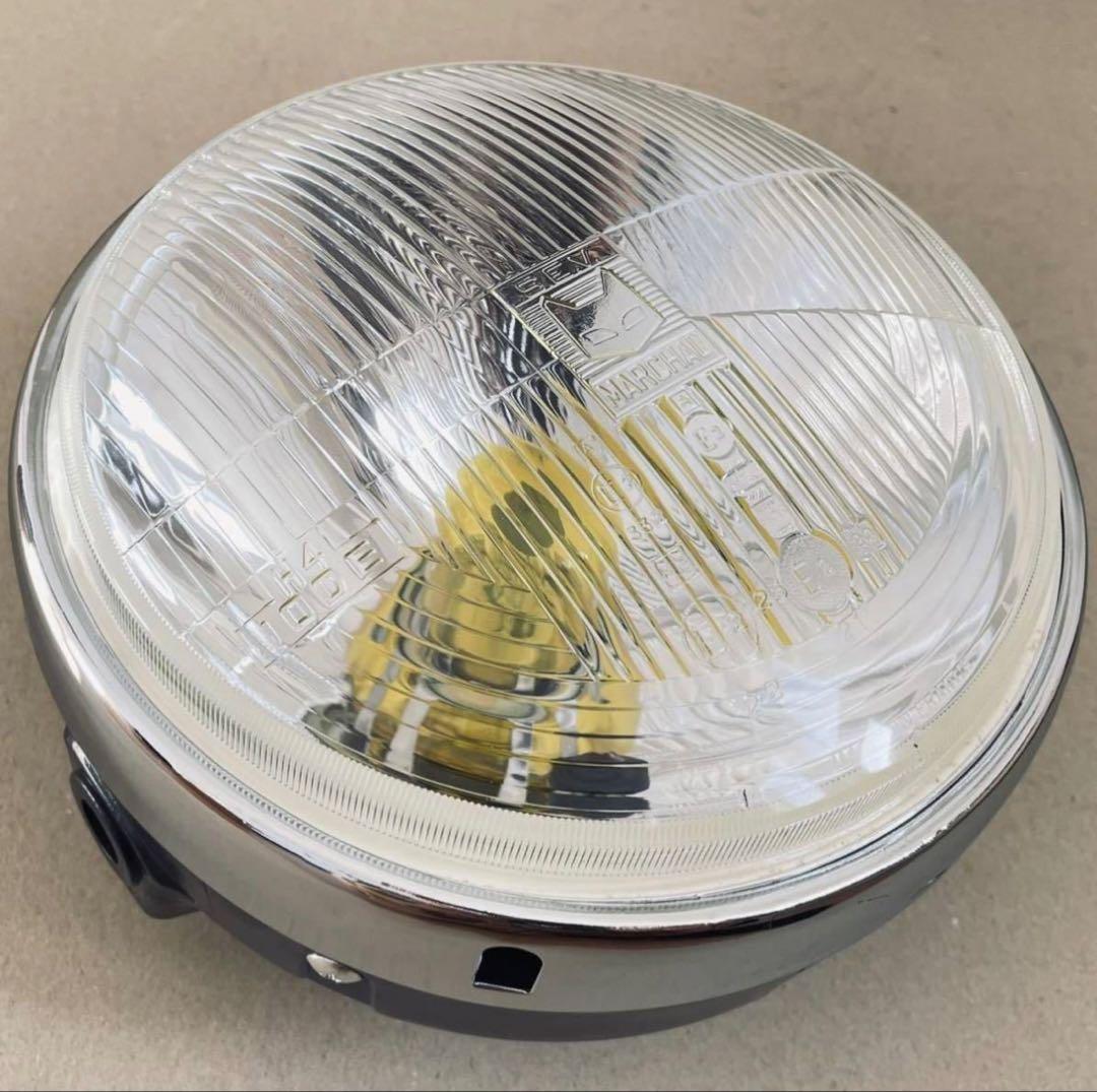 当時物　マーシャル凸レンズ　ヘッドライト