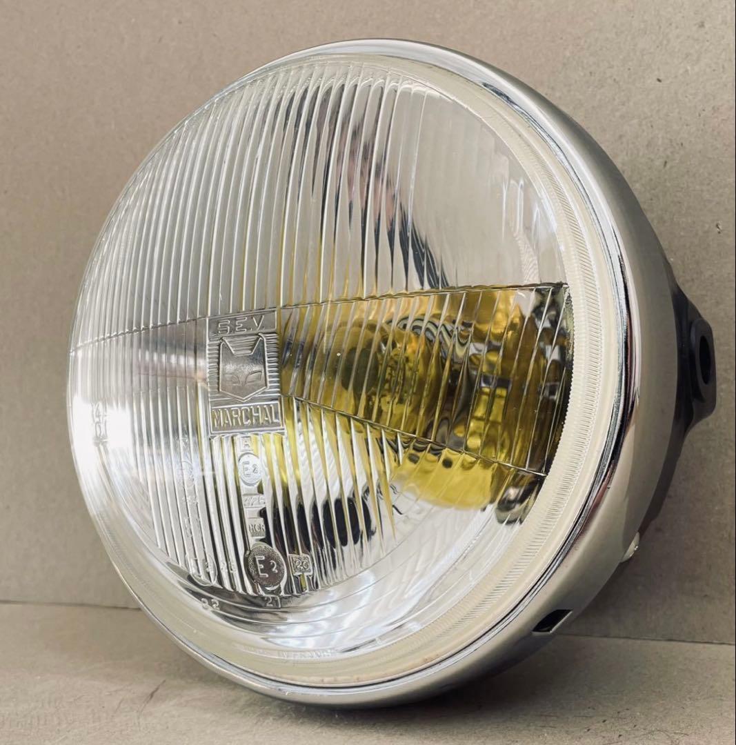 当時物　マーシャル凸レンズ　ヘッドライト
