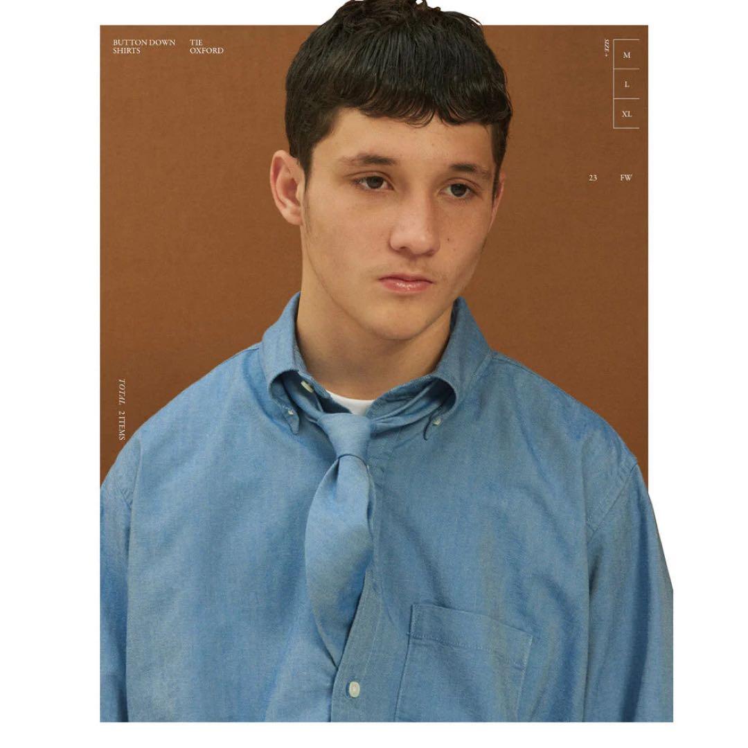 Unlikely Button Down Shirts L オックスフォード 青