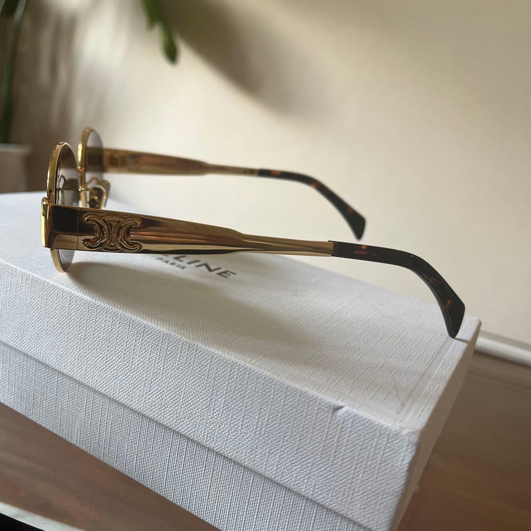 CELINE ゴールド ブラック サングラス