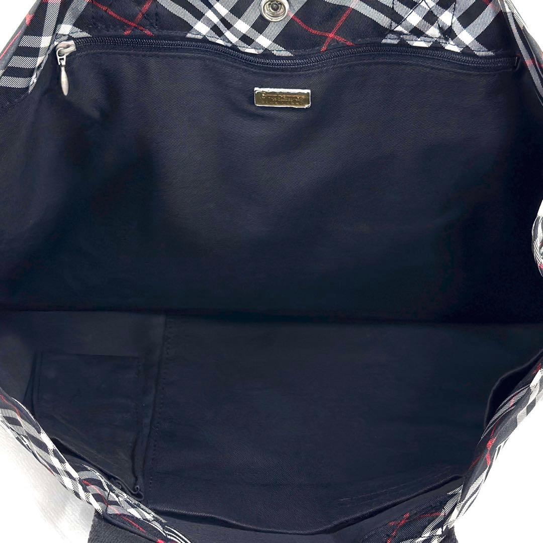 【美品】バーバリー トートバッグ ビジネスバッグ ノバチェック 手提げ A4可