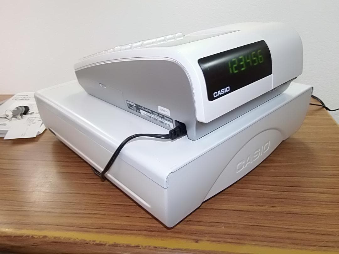 坂上設定無料カシオTE-400インボイレジスター03300227
