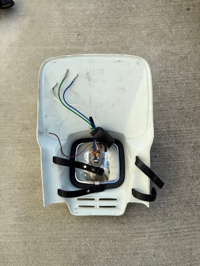 Acerbis elba ヘッドライトカウル ホワイト/イエロー