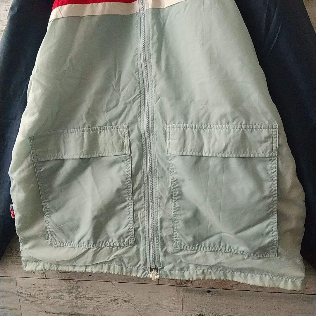 希少☆西ドイツ アディダス 刺繍ロゴ フード収納 ナイロンジャケット L相当