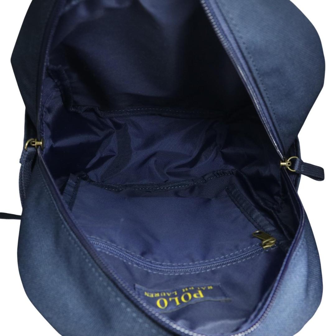 【極美品✨】ポロラルフローレン　ポロベア刺繍　リュック　キッズ　ネイビー　現行◎