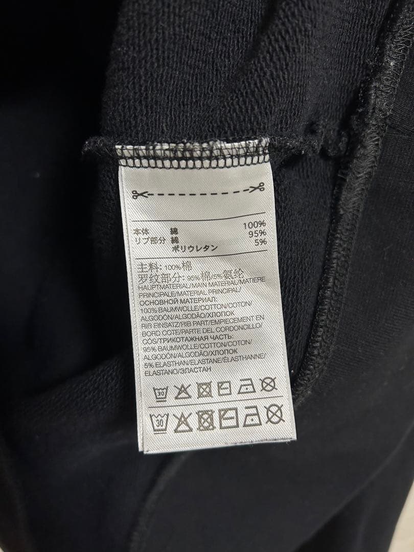 Y-3 スクエアラベルロゴ プルオーバー スウェットパーカー HB3322