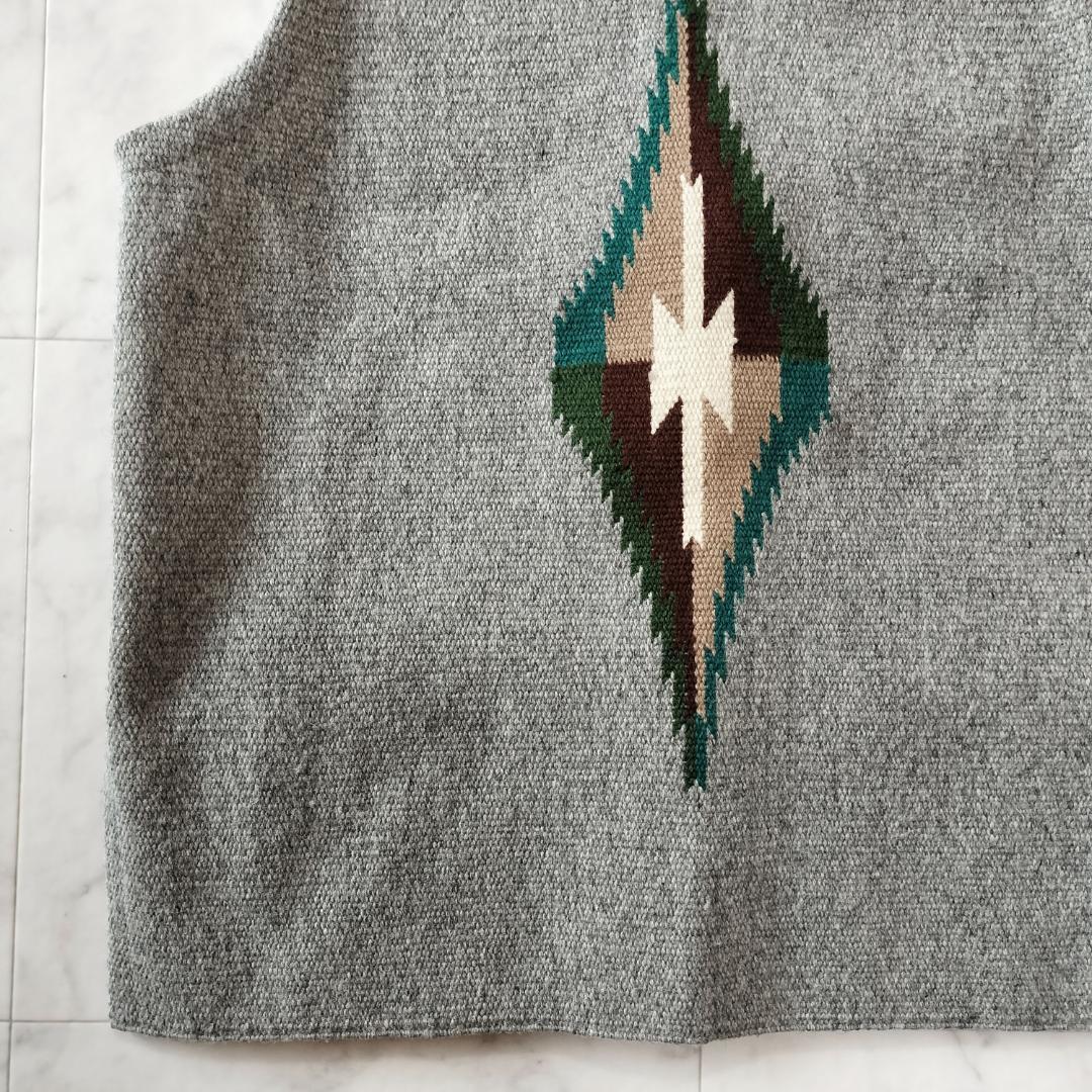 美品 オルテガ 人気カラーグレー 38 スクエアフロントチマヨベスト ポケット