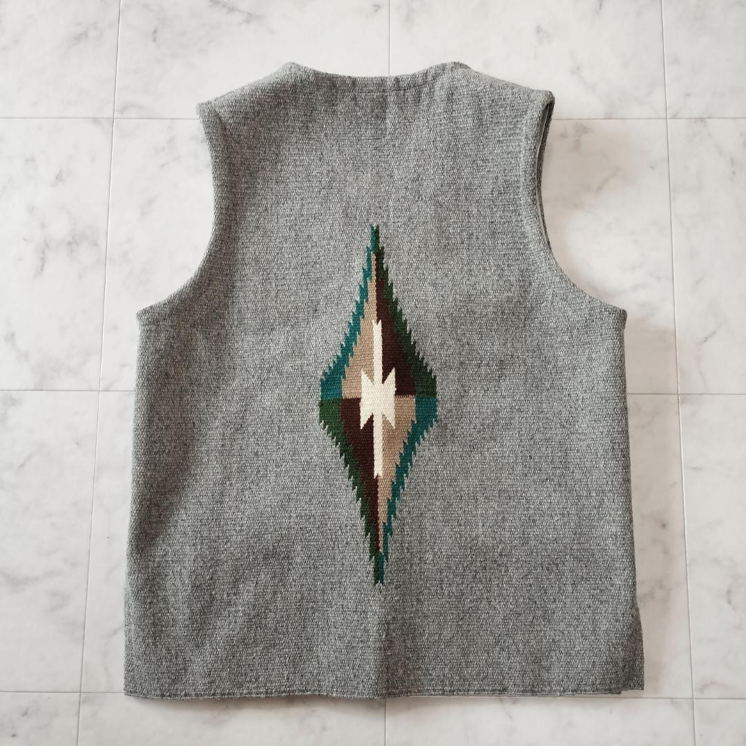 美品 オルテガ 人気カラーグレー 38 スクエアフロントチマヨベスト ポケット