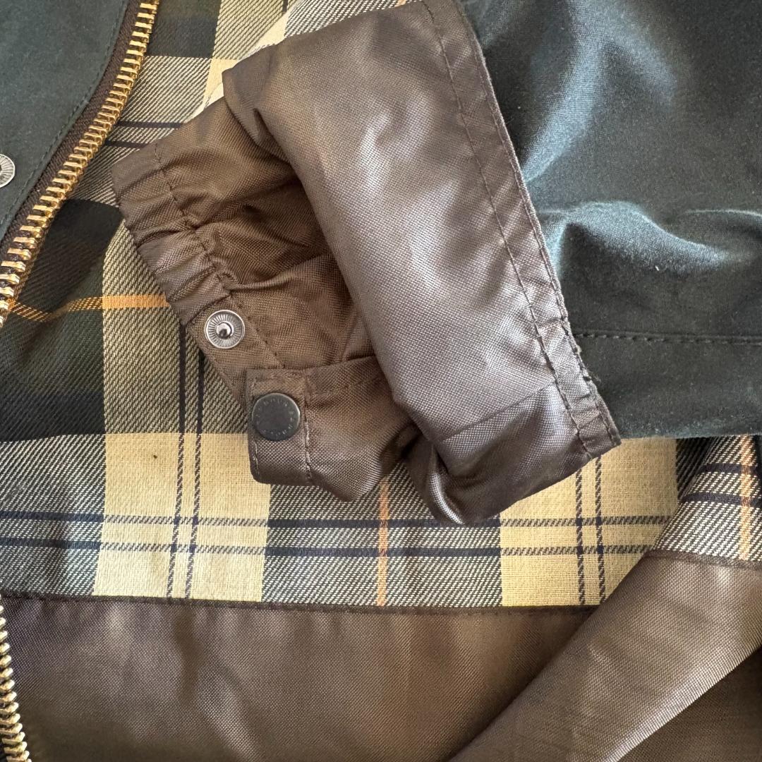 未使用 Barbour SPEY WAX ジャケット セージ L バブアー ②
