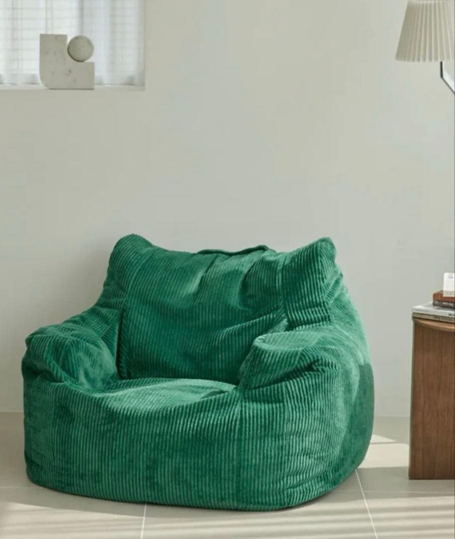 LOOSY HUGME 1人掛けビーズソファ Green 送料込み