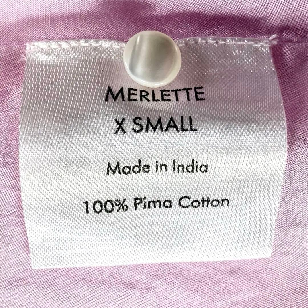 マーレット ARBOR ティアード ワンピース ピマコットン ピンク XS