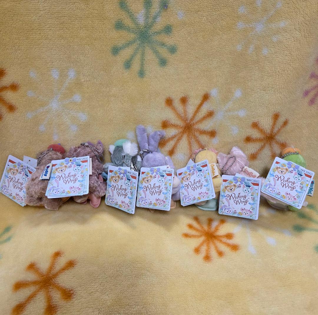 ダッフィーフレンズ　ウィッシングウィングス　 ぬいぐるみチャーム　７体セット