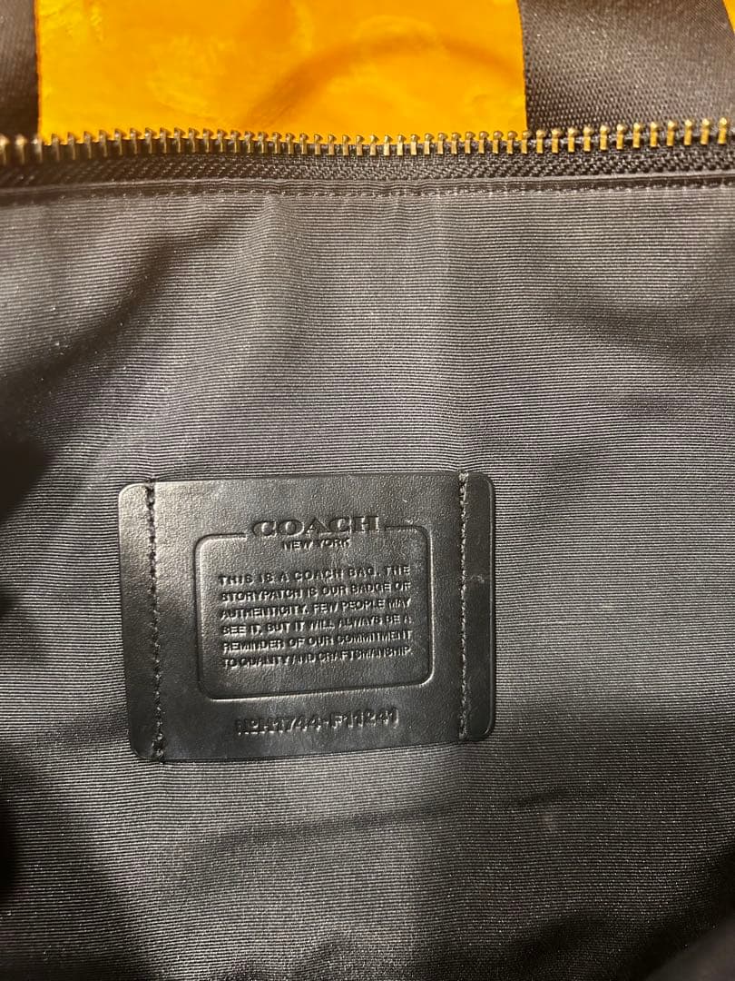 COACH 2WAY ベースボールステッチ フォルド オーバー トート バッグ