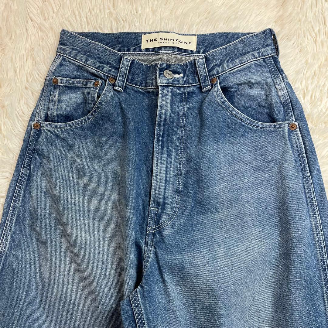 美品 The Shinzone TOOL DENIM PANTS 34 BLUE