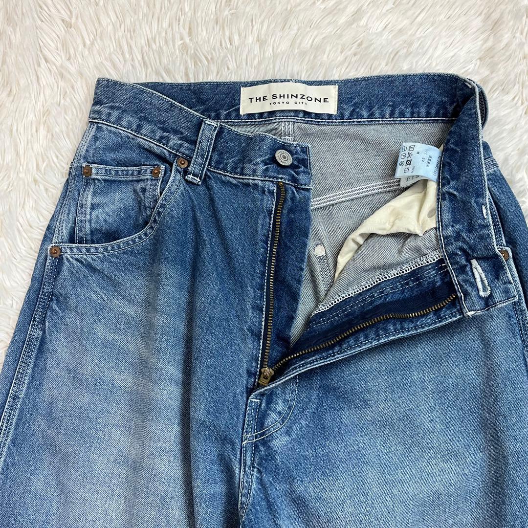 美品 The Shinzone TOOL DENIM PANTS 34 BLUE