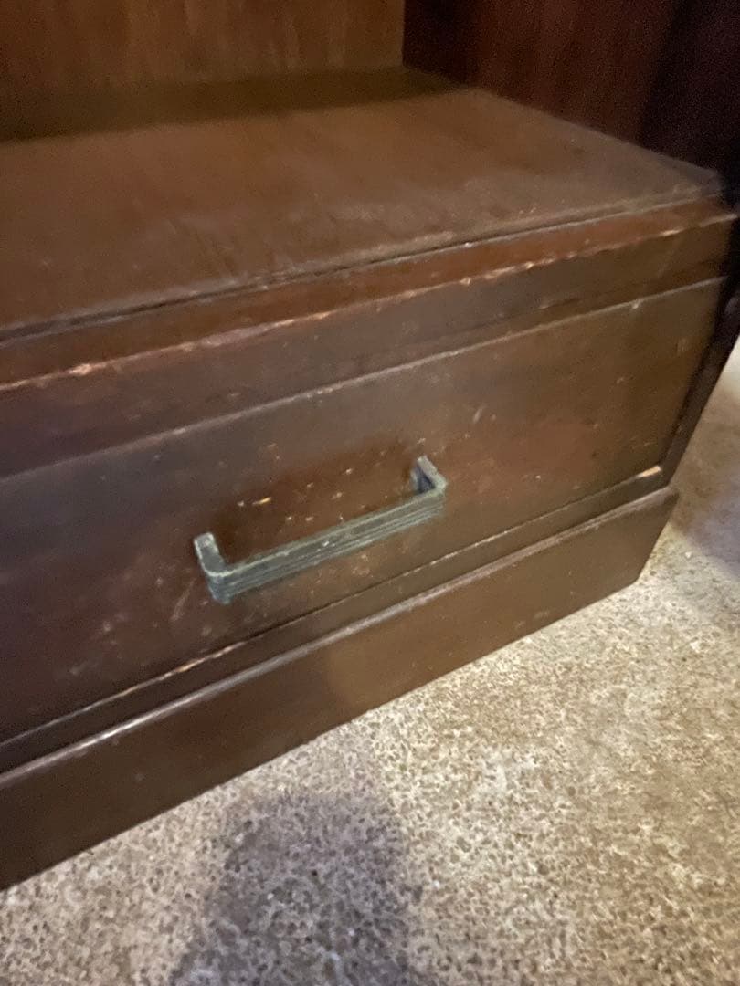 本棚　食器棚　本収納　昭和レトロ　アンティーク　ビンテージ　古民家　古民具