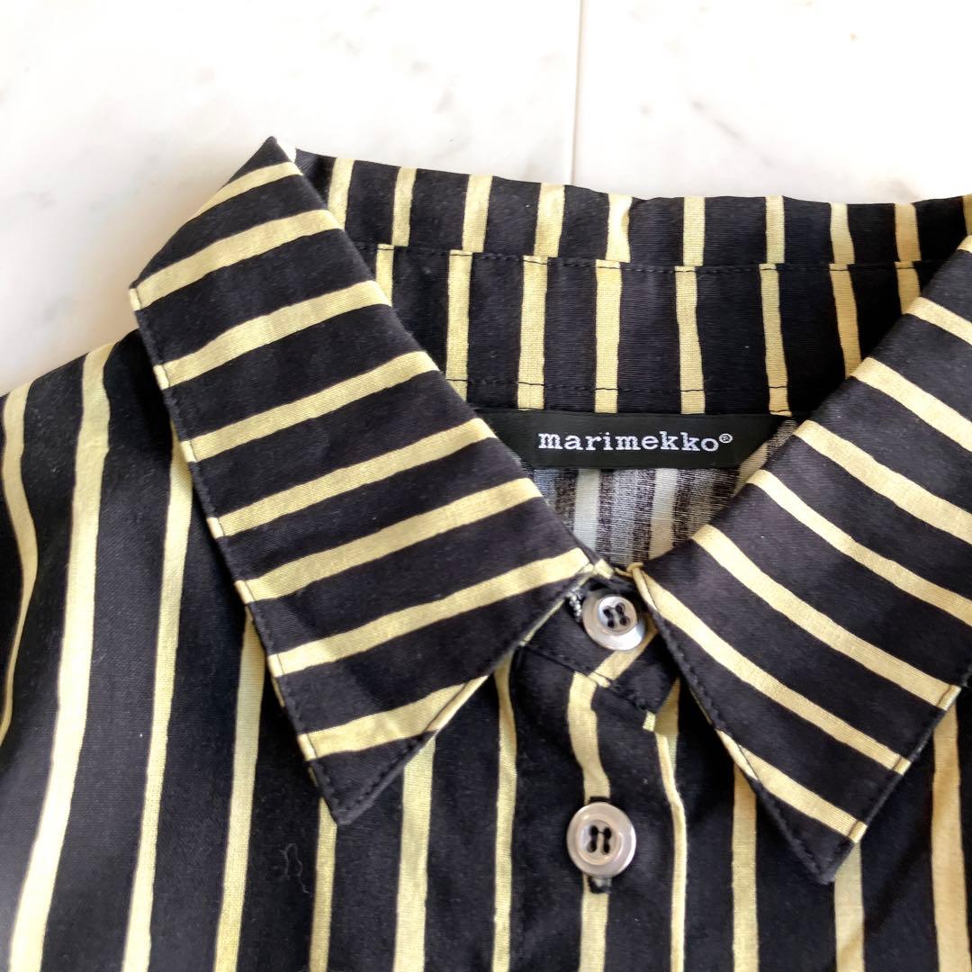 marimekko マリメッコ ヨカポイカ ピッコロ ストライプシャツ 42