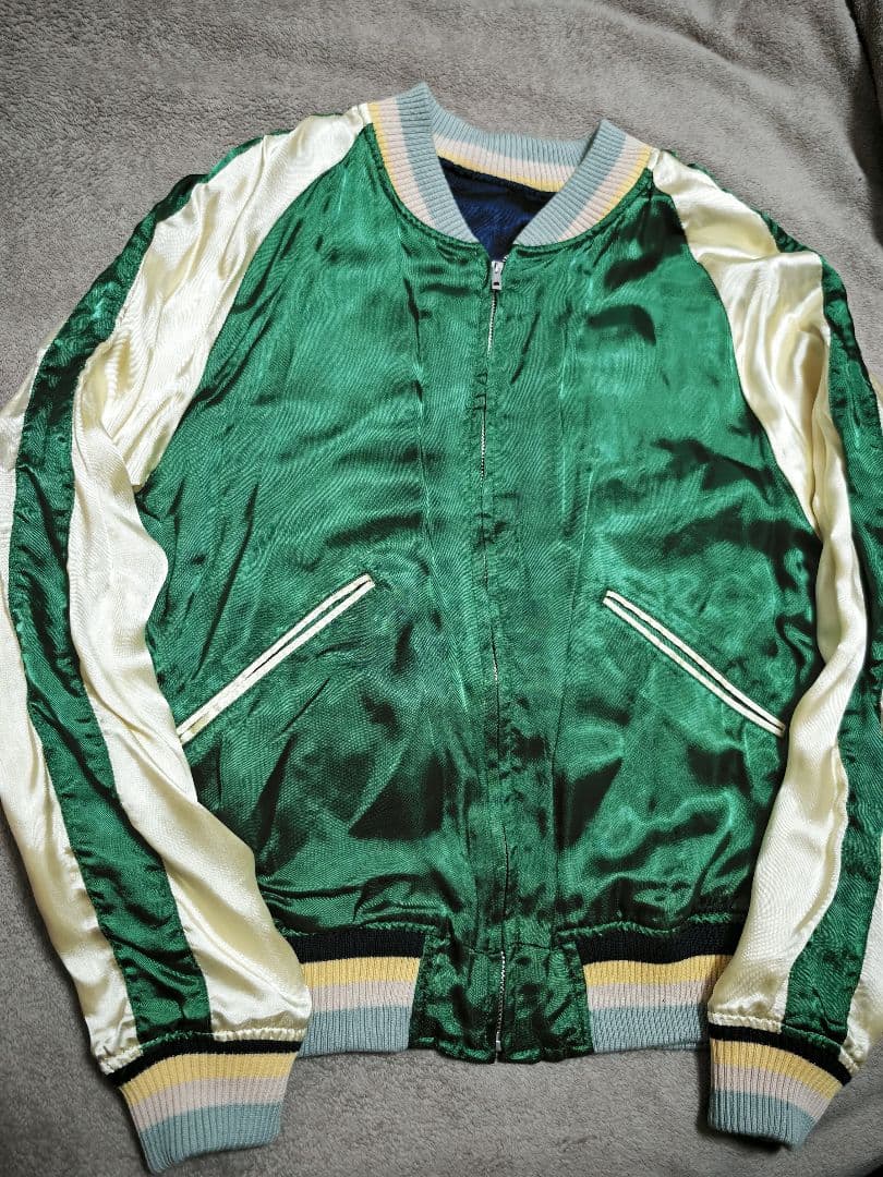 SOULIVE 日本製 未使用近い 美品 本 スカジャン 虎サテン unisex