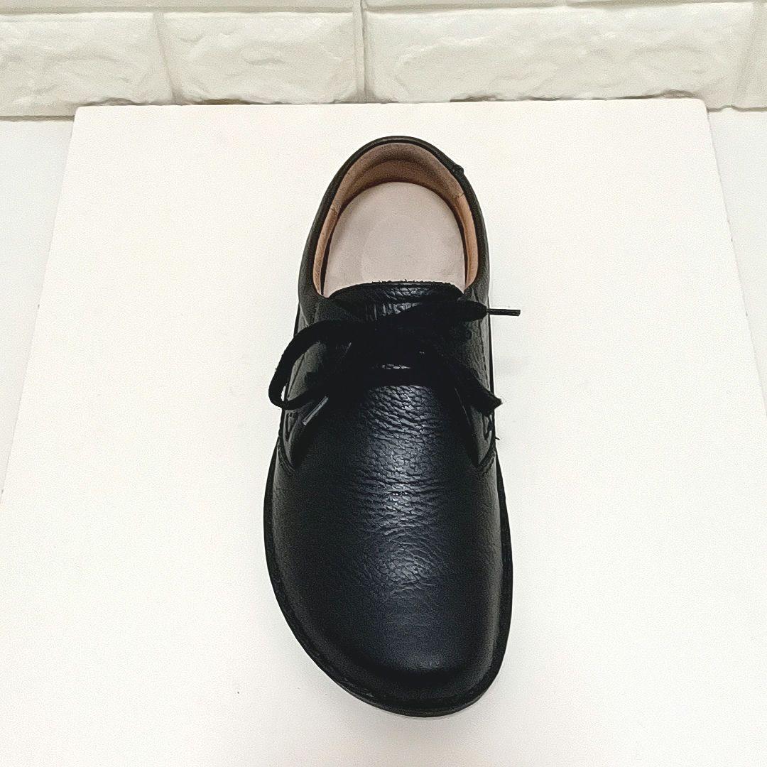 【美品】ビルケンシュトック　メンフィス　シボ革 レザー シューズ　ブラック