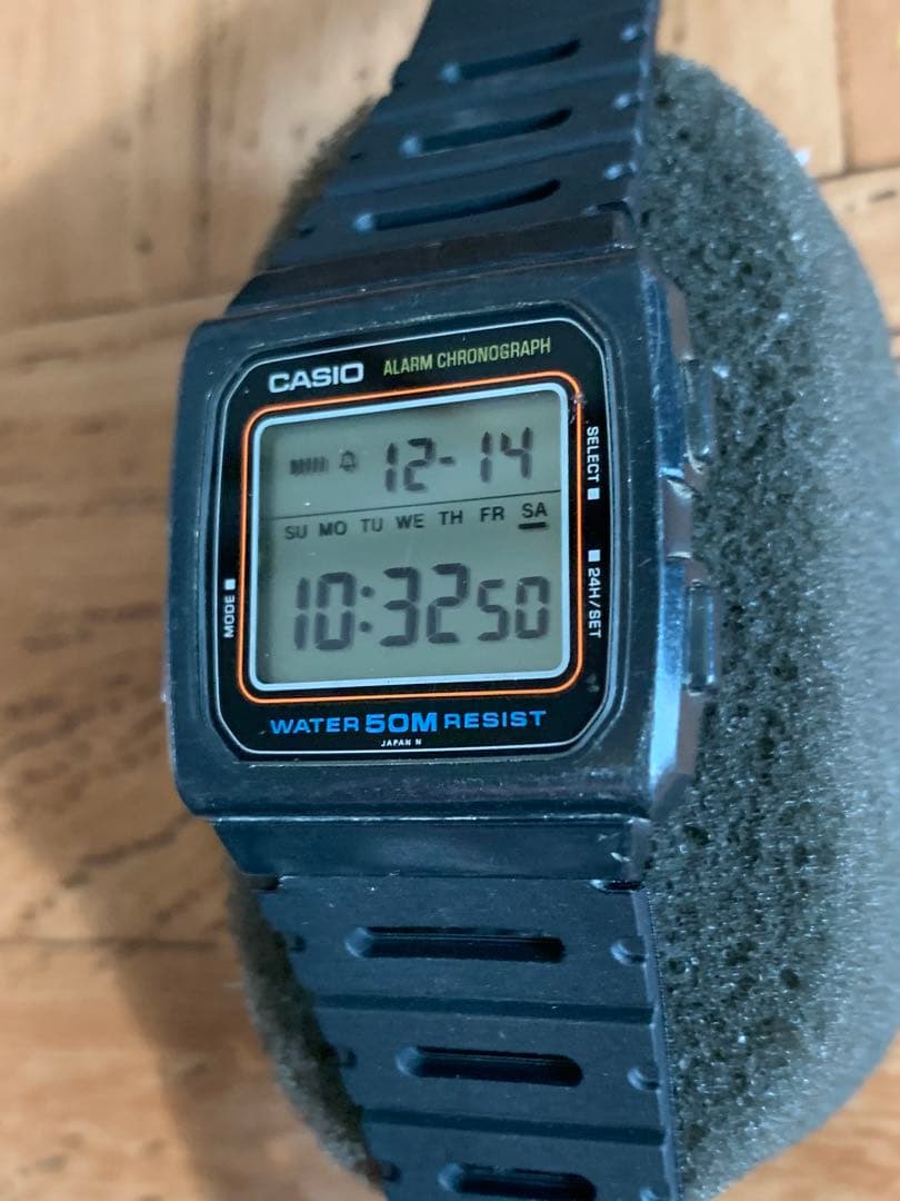 CASIO W-29 JAPAN N 1980年型腕時計