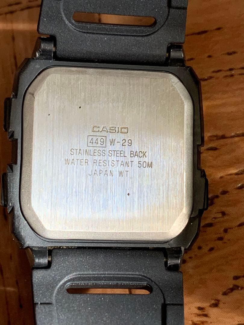 CASIO W-29 JAPAN N 1980年型腕時計