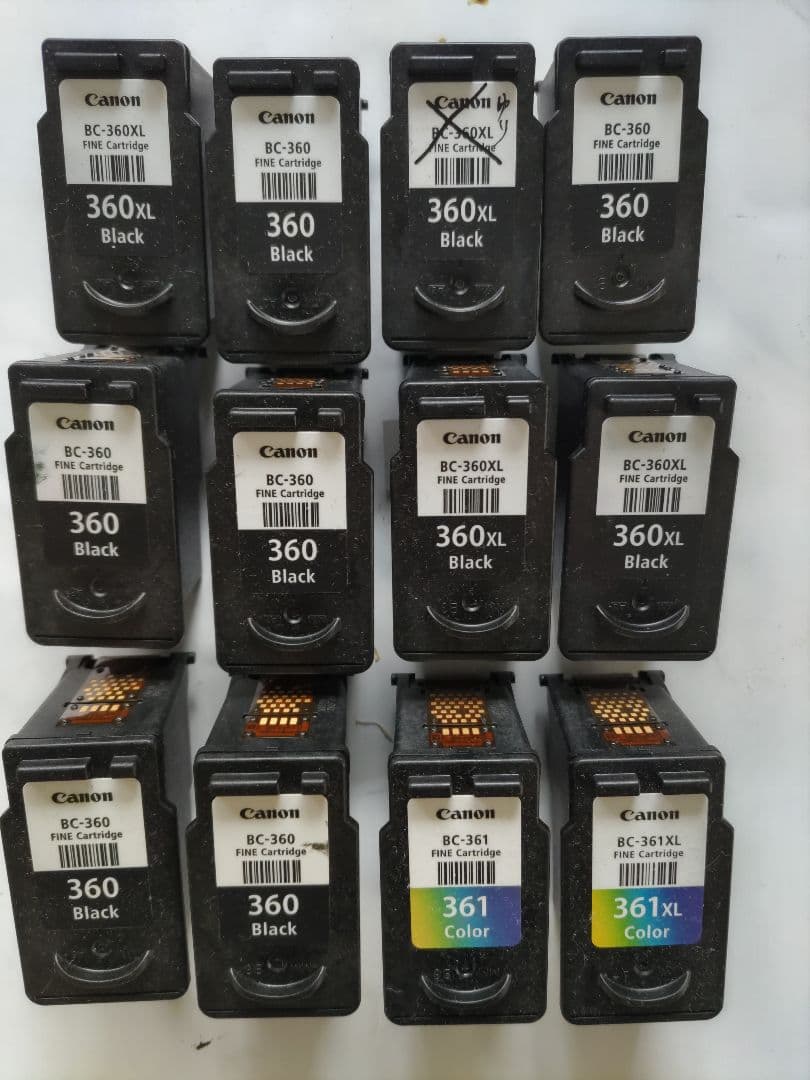 Canon BC-360/361 インクカートリッジ 12個セット