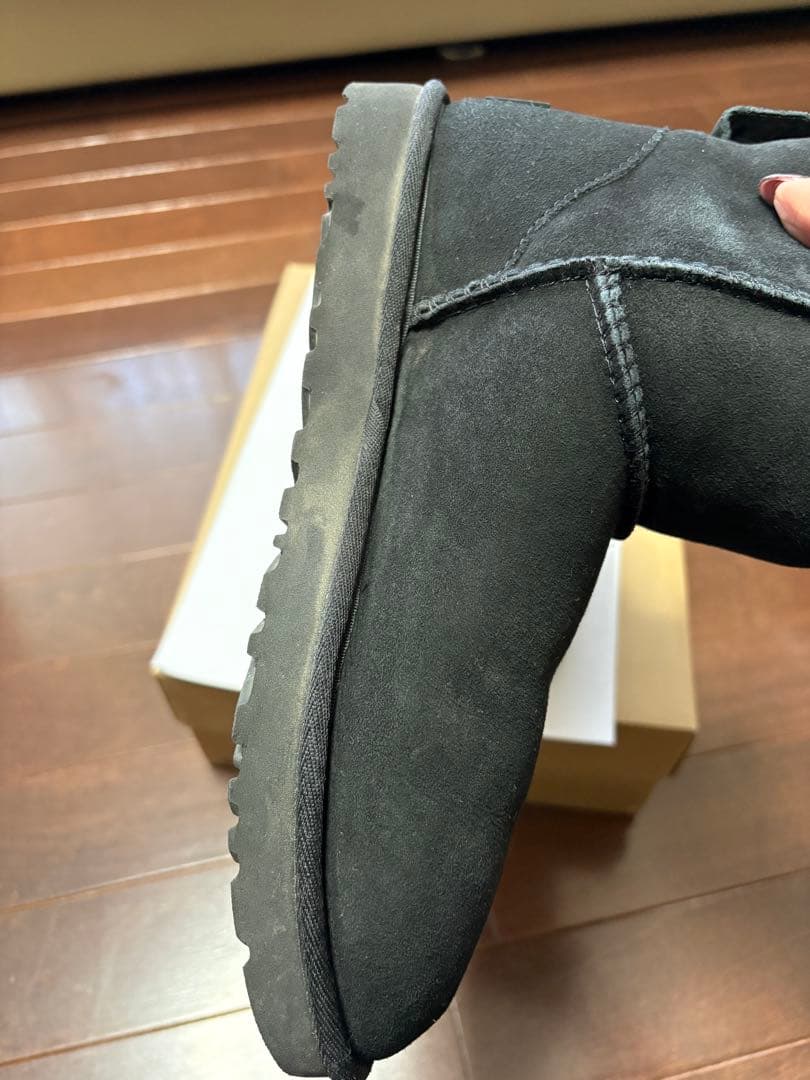 UGG ブラック ムートンブーツ 7 24センチ