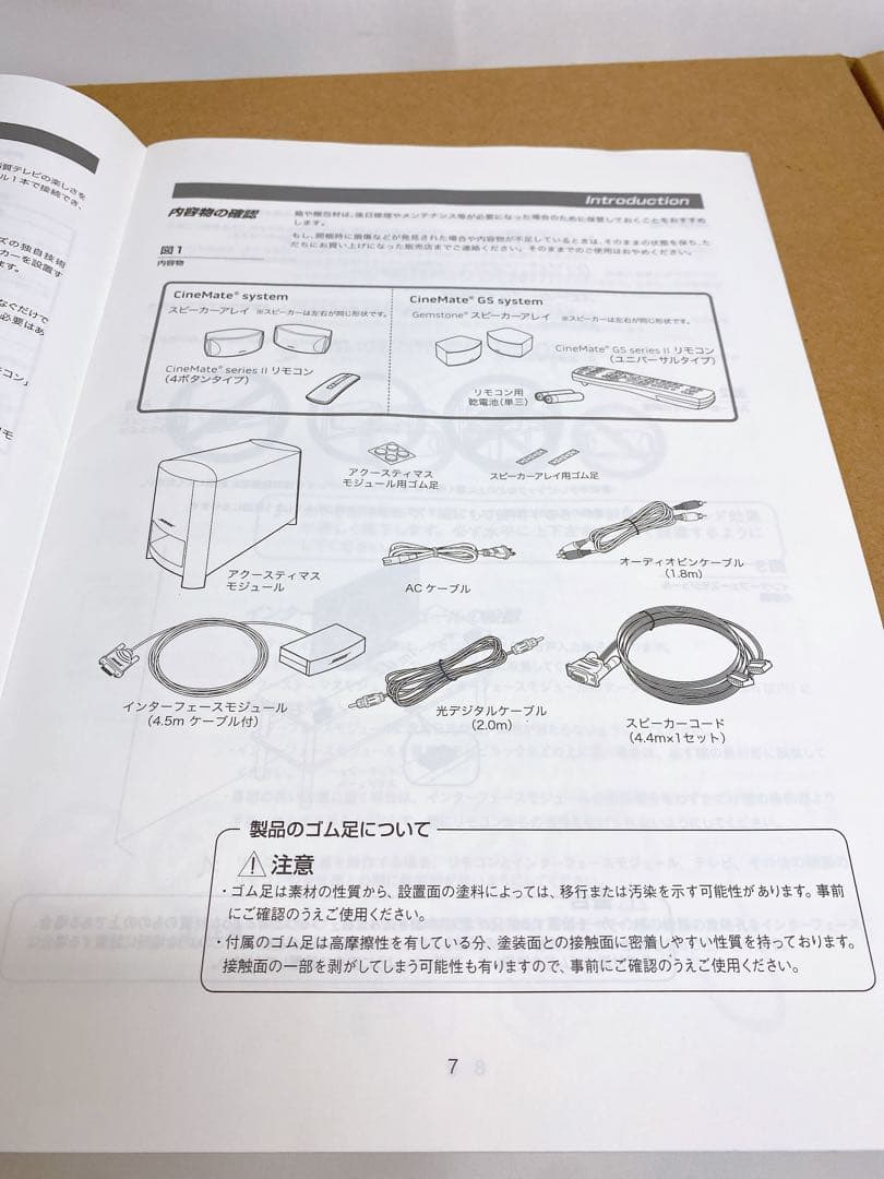 【元箱】BOSE　スピーカーシステムCineMate GS Series II