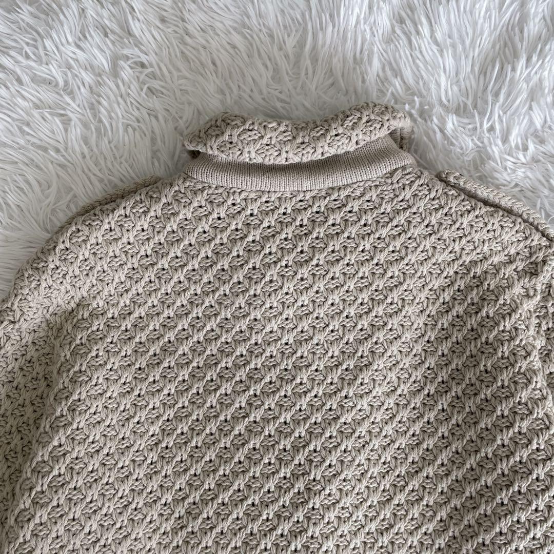 バーバリーロンドン ノバチェック ニットコート ロゴボタン