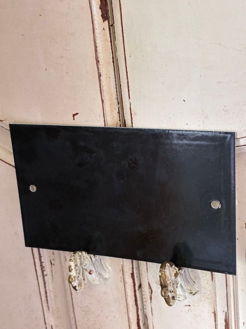 Teaフランス　アンティーク　ホーロー　サイン　プレート　看板　禁煙　美品