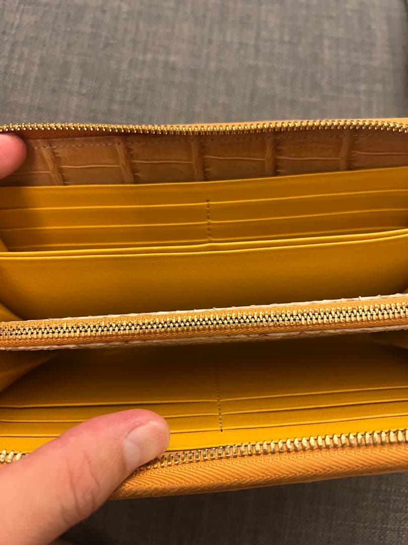 池田工芸 IKEDA Kogei クロコダイルレザー 長財布　ヌメ革